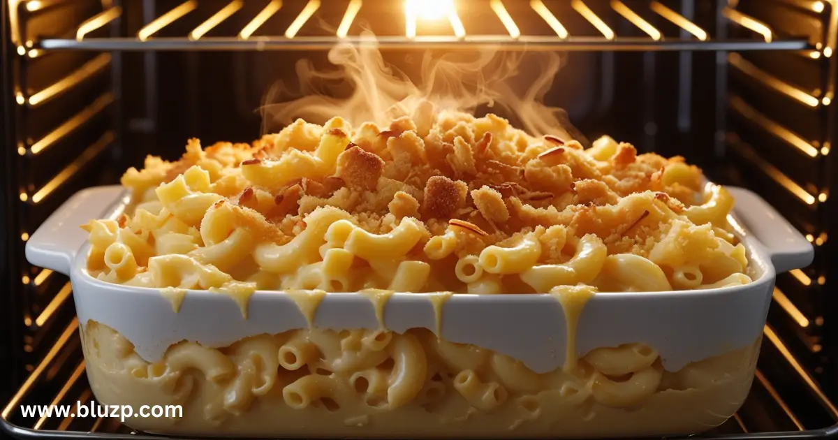 Baking Your Bow Tie Mac n Cheese