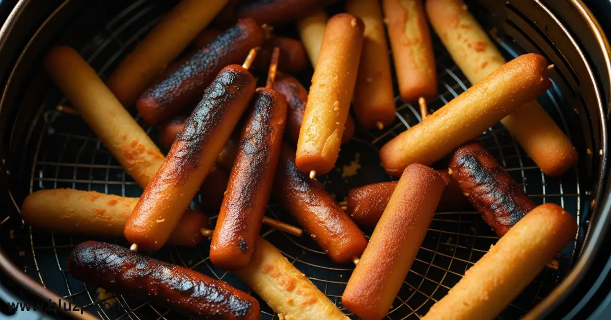 Several errors exist in the air frying of State Fair Corn Dogs