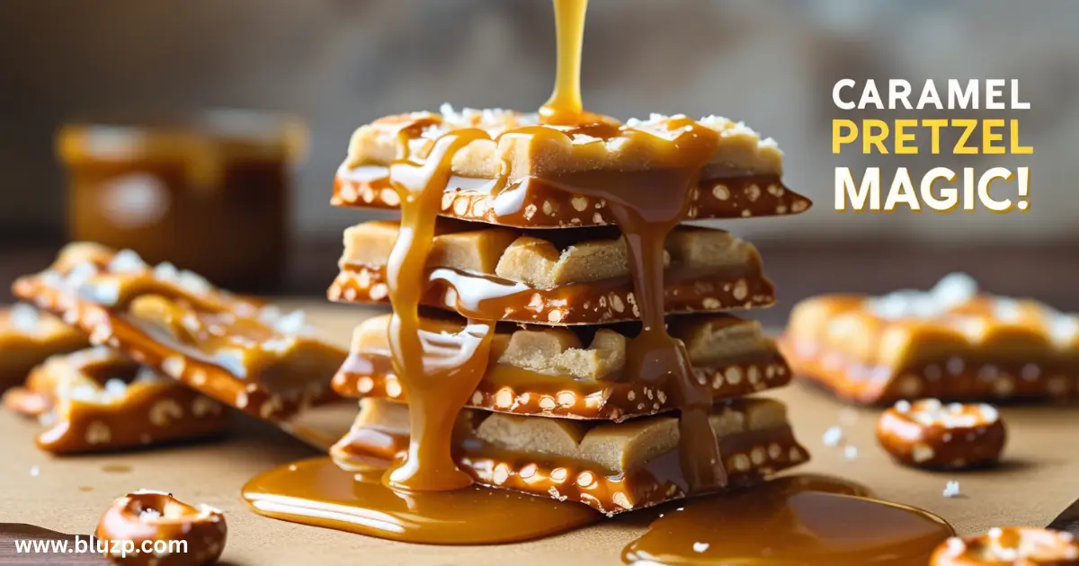 caramel pretzel crack bars