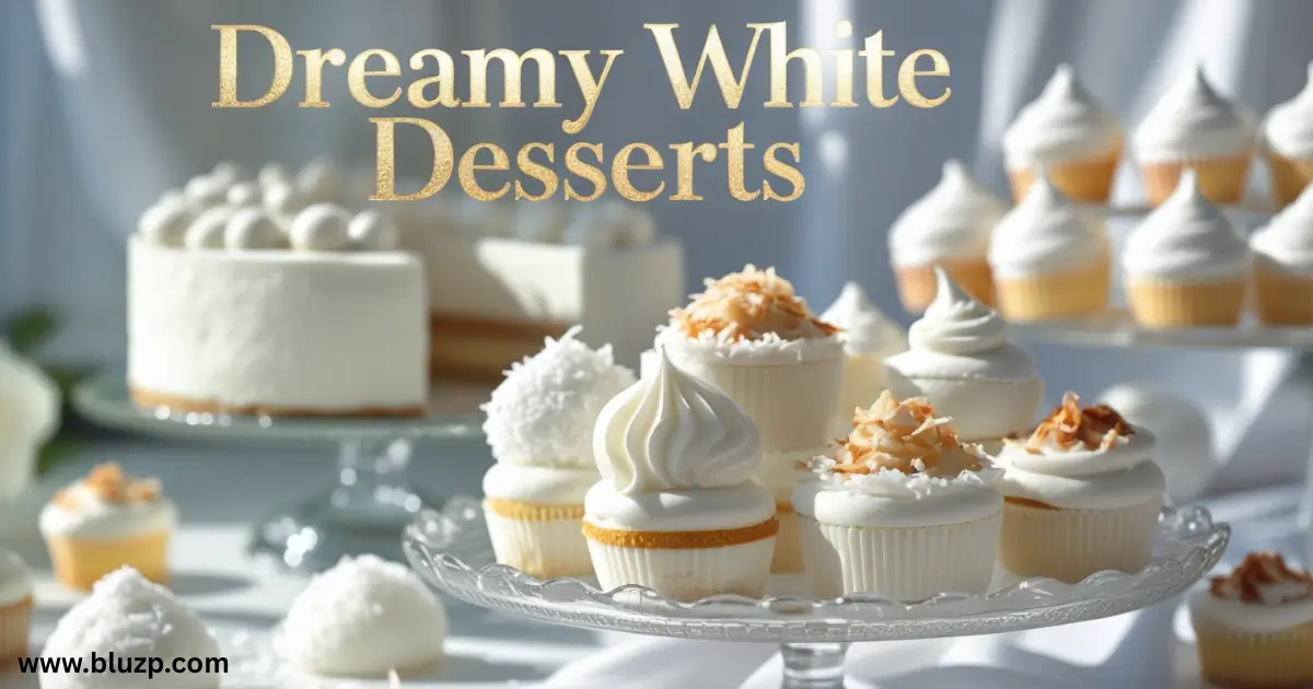 white desserts